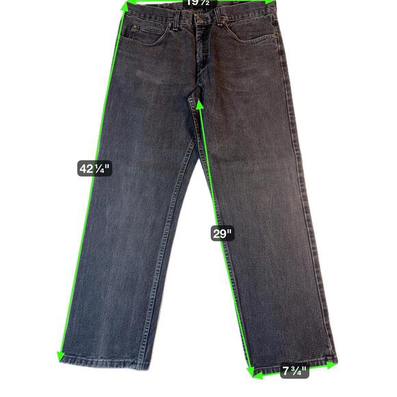 Lee Loose Fit Carpenter Jeans Black  Mens 36x30 Dark Wash Size RN130273 - Picture 6 of 7